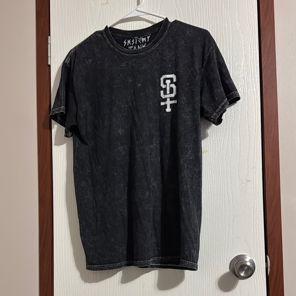 Sketchy Graphic Black T-Shirt